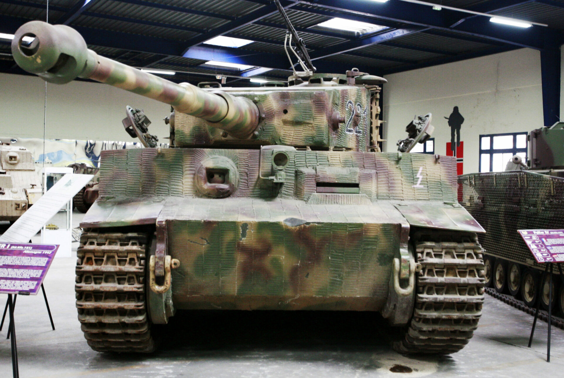 tiger 1 in einem museum