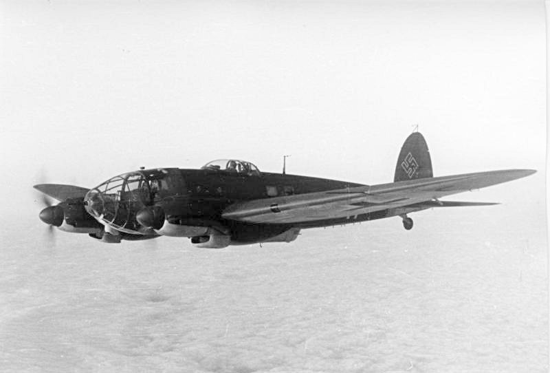 heinkel he 111 in der luft