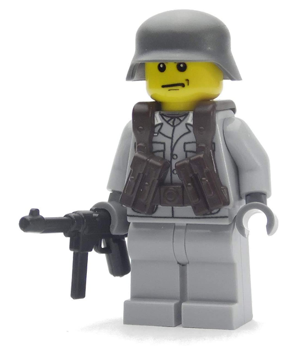 BrickArms Waffen aus LEGO® Teilen WW2 US MG Stellung mit Custom Soldaten 