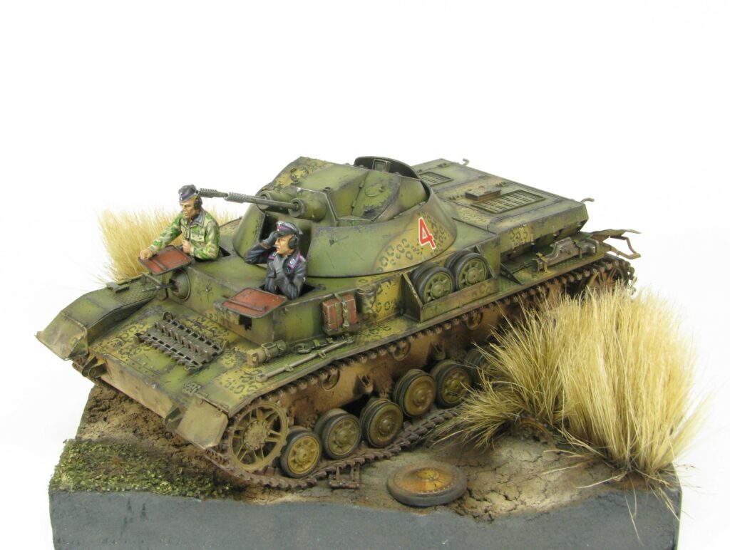 illustration flakpanzer 4 kugelblitz im Einsatz